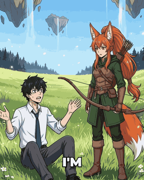AI anime episodes (original isekai) example